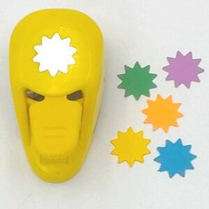 EK Success Sun Full Happy Paper 0.63in Craft Punch Pinwheel SEE